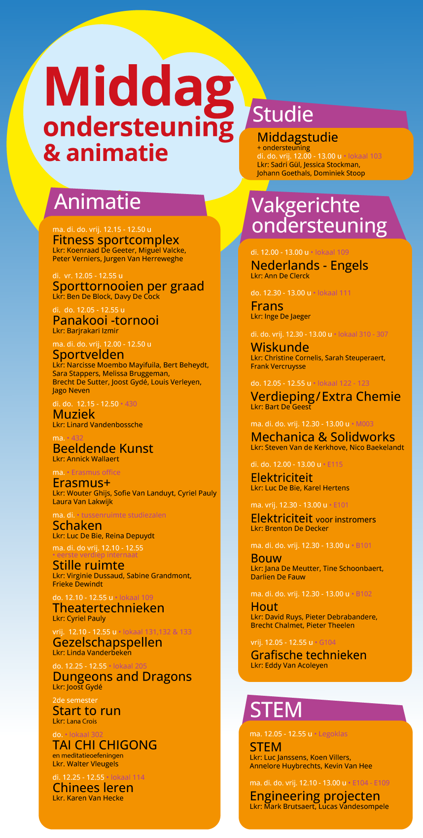 affiche middagondersteunining